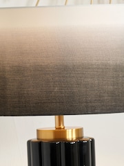 Pacific Black Lushan Ceramic Table Lamp - Image 3 of 6