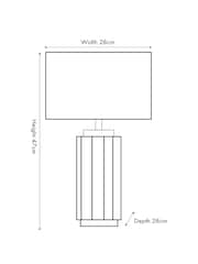 Pacific Black Lushan Ceramic Table Lamp - Image 6 of 6