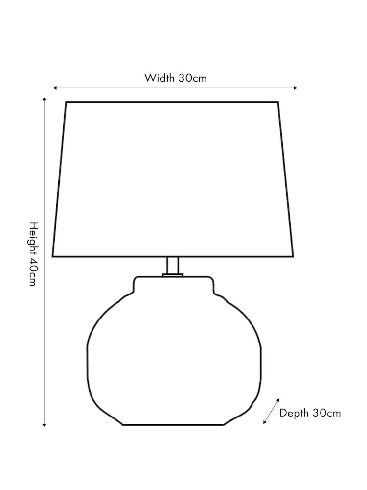 Pacific White Anneli Texture Ceramic Table Lamp - Image 5 of 5 Pacific White Anneli Texture Ceramic Table Lamp - Image 5 of 5