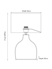 Pacific Natural Caswell Rattan Cloche Table Lamp - Image 6 of 6