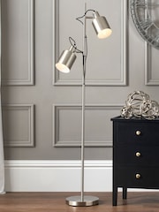Pacific Silver Aaron Metal Task Floor Lamp - Image 1 of 6