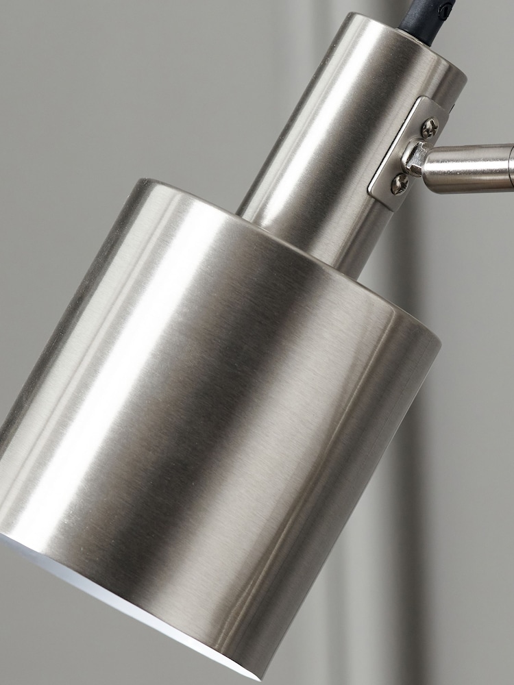 Pacific Silver Aaron Metal Task Floor Lamp - Image 2 of 6