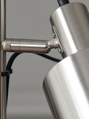 Pacific Silver Aaron Metal Task Floor Lamp - Image 3 of 6