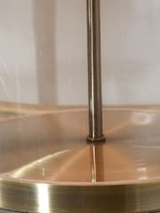 Pacific Brass Glass Cloche Table Lamp - Image 3 of 6