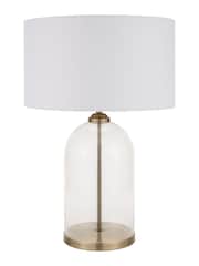 Pacific Brass Glass Cloche Table Lamp - Image 5 of 6