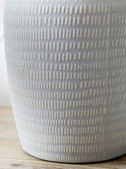 Pacific Blue Kai Scratch Texture Ceramic Table Lamp - Image 2 of 6