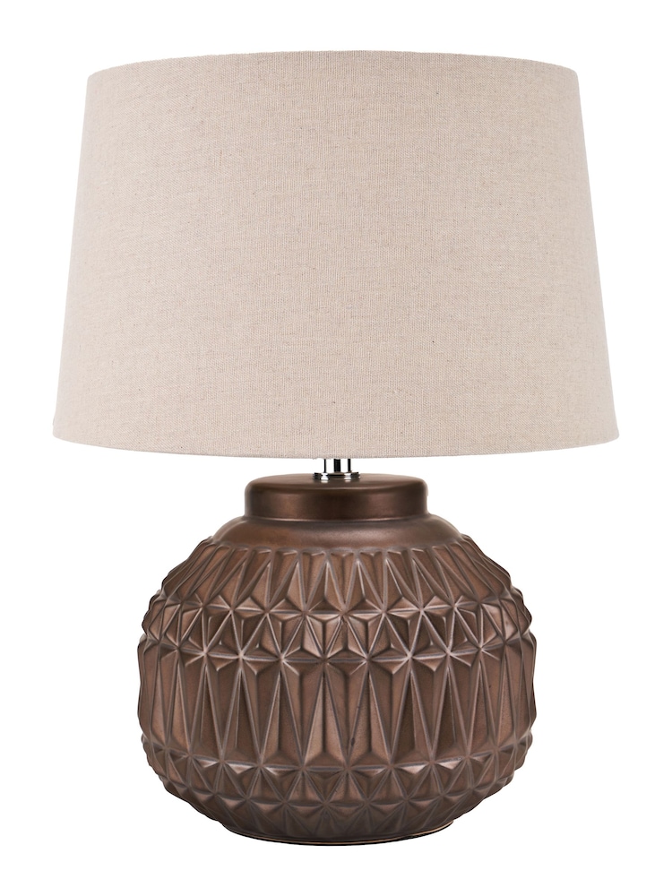 Pacific Bronze Anneli Texture Ceramic Table Lamp - Image 2 of 6 Pacific Bronze Anneli Texture Ceramic Table Lamp - Image 2 of 6