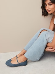 Denim modra - Črni čevlji Mary Jane Forever Comfort® - Slika 1 iz 8
