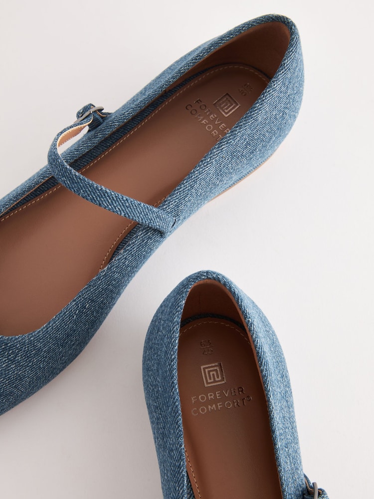 Denim modra - Črni čevlji Mary Jane Forever Comfort® - Slika 8 iz 8 Denim modra - Črni čevlji Mary Jane Forever Comfort® - Slika 8 iz 8