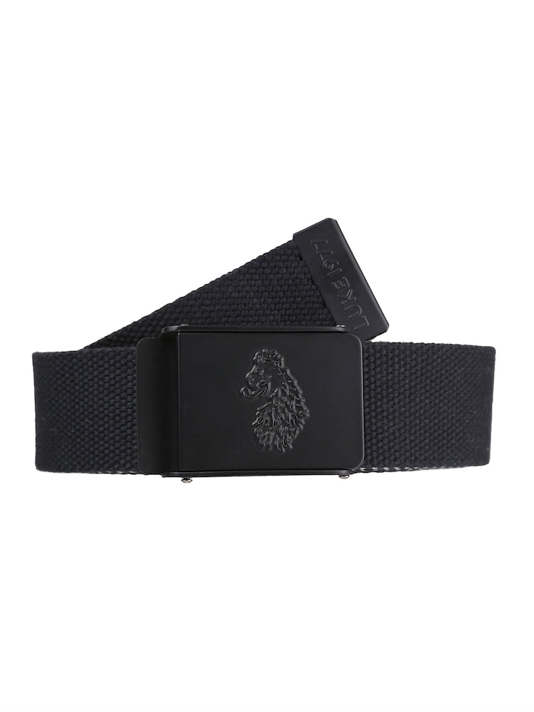 Luke 1977 Sunday Webbing 100% Cotton Black Belt - Image 1 of 3