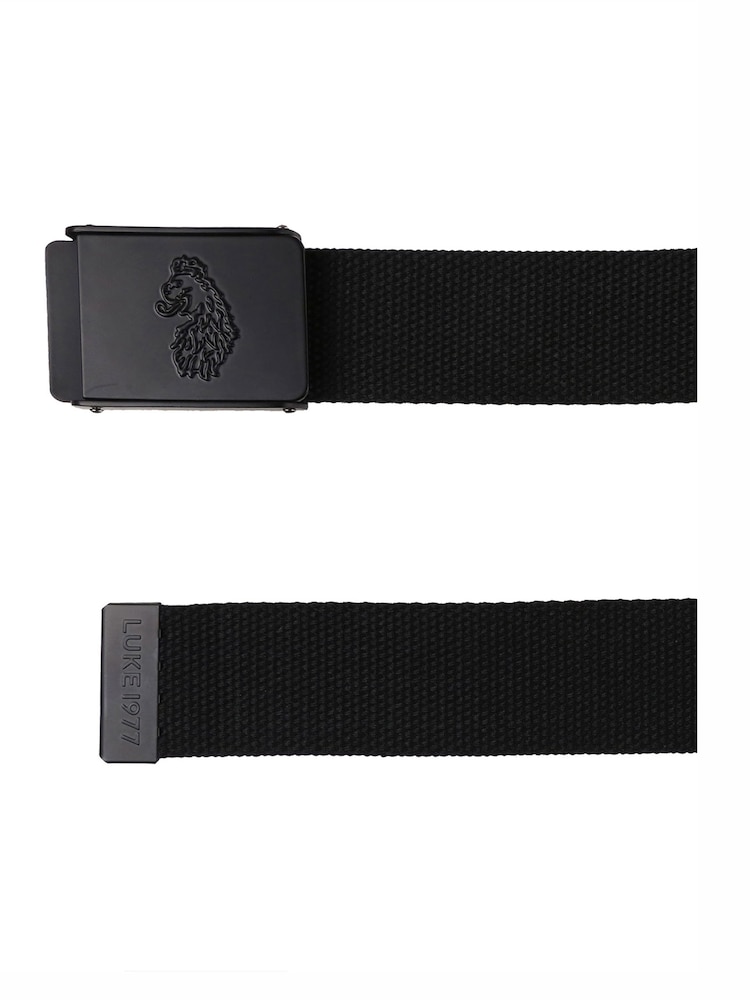 Luke 1977 Sunday Webbing 100% Cotton Black Belt - Image 2 of 3