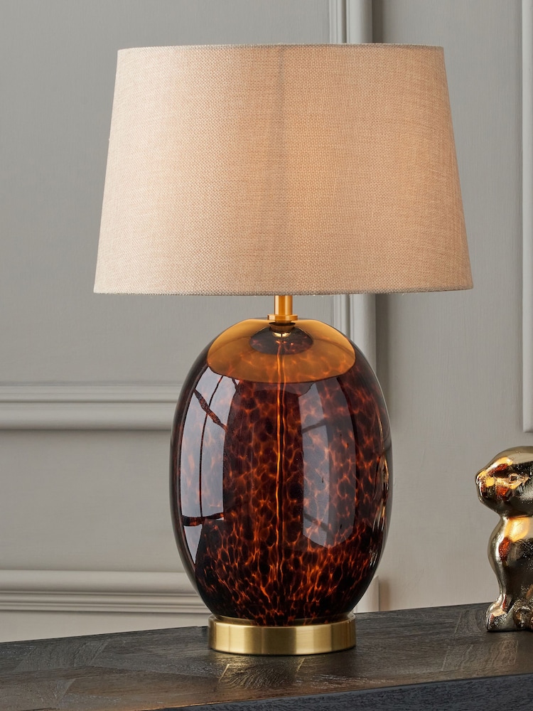 Pacific Brown Lucien Glass Tall Table Lamp - Image 1 of 6