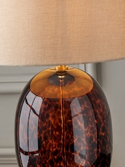 Pacific Brown Lucien Glass Tall Table Lamp - Image 2 of 6