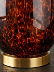 Pacific Brown Lucien Glass Tall Table Lamp - Image 3 of 6