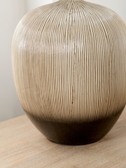 Pacific Black Anneli Texture Ceramic Table Lamp - Image 3 of 6