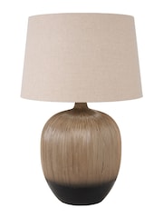 Pacific Black Anneli Texture Ceramic Table Lamp - Image 5 of 6