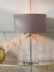 Pacific Silver Glass Cloche Table Lamp - Image 1 of 6