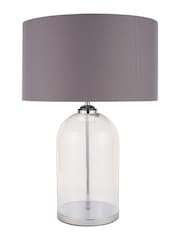 Pacific Silver Glass Cloche Table Lamp - Image 4 of 6