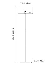 Pacific Black Elin Floor Lamp - Image 5 of 5