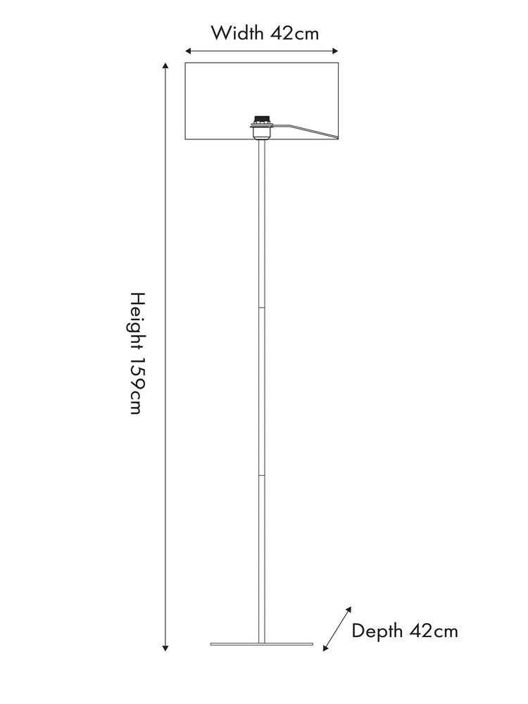 Pacific Black Elin Floor Lamp - Image 5 of 5