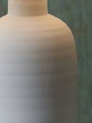 Pacific Grey Soren Matt Ceramic Table Lamp - Image 3 of 5