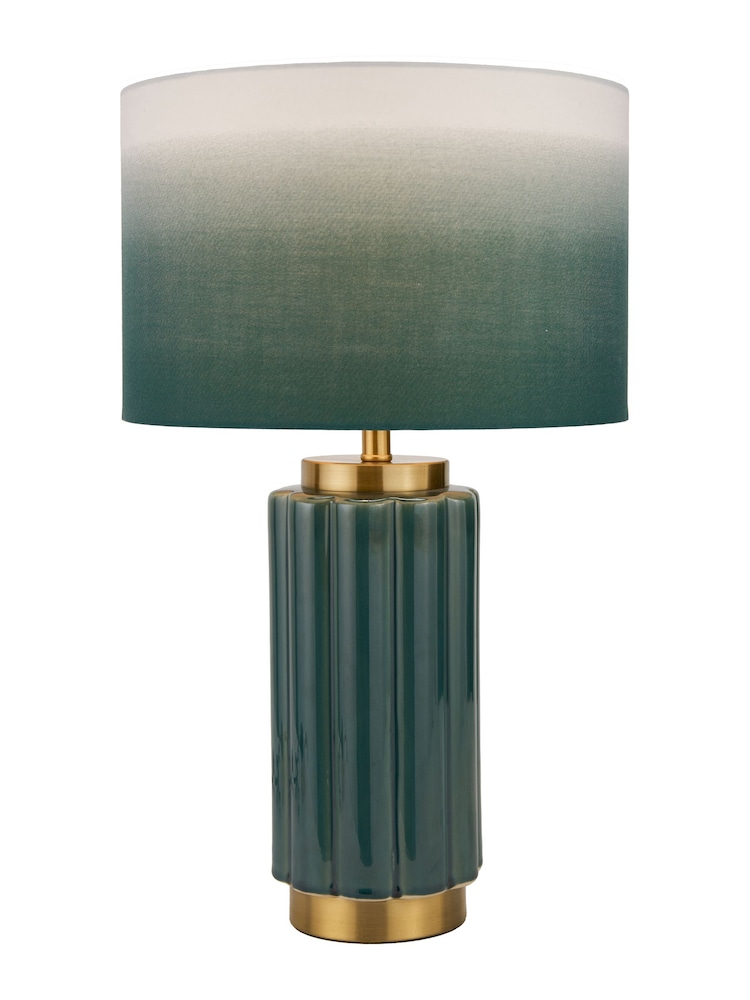 Pacific Green Lushan Ceramic Table Lamp - Image 2 of 6