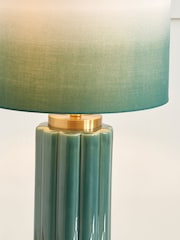 Pacific Green Lushan Ceramic Table Lamp - Image 4 of 6