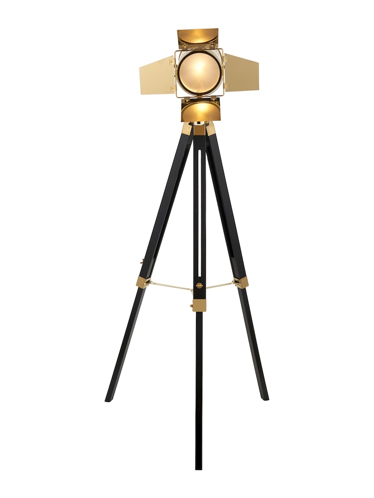 Pacific Gold Hereford Tripod Floor Lamp - Image 2 of 6