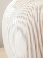 Pacific Natural Anneli Texture Ceramic Table Lamp - Image 3 of 6