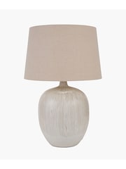 Pacific Natural Anneli Texture Ceramic Table Lamp - Image 6 of 6