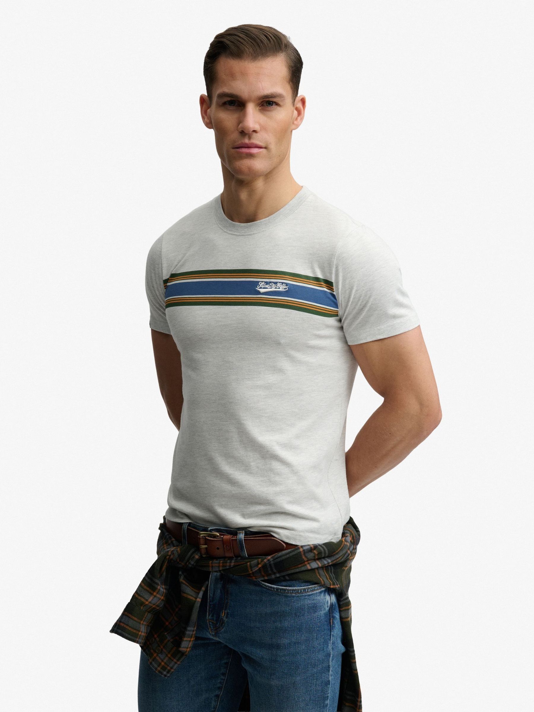 Superdry Grey T-Shirt Outdoor Logo - Image 3
