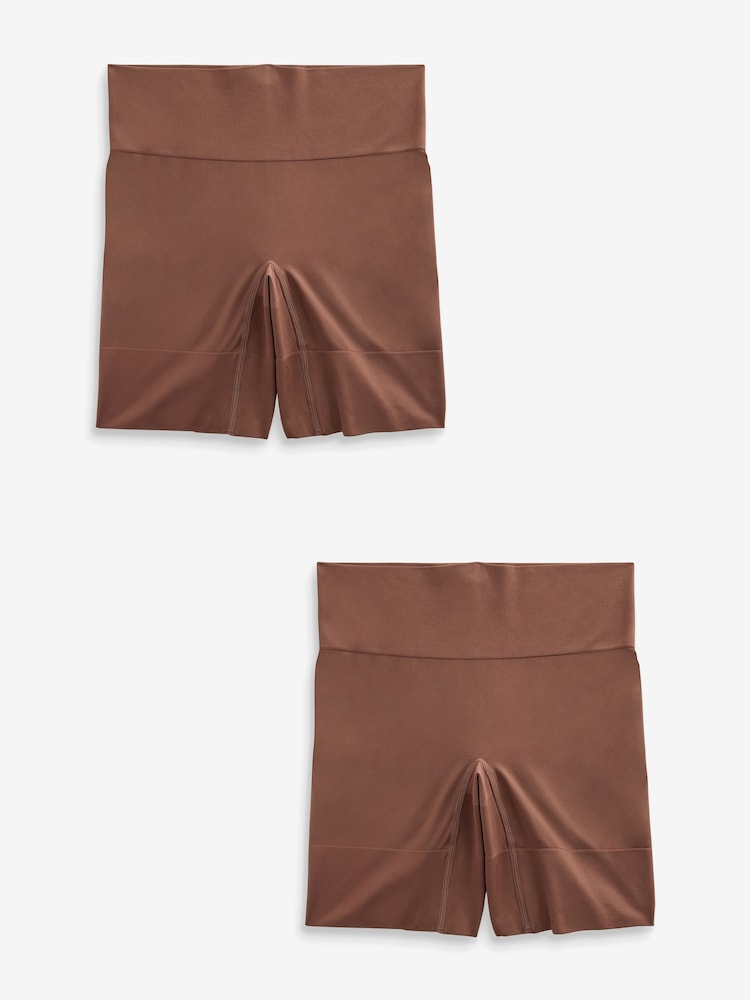 Chocolate Seamless Smoothing Anti-Chafe Shorts 2 Pack - Image 5 of 6