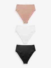 Noir/Blanc/Praline Nude - Lot 3 culottes invisibles Comfort - Image 1 of 5
