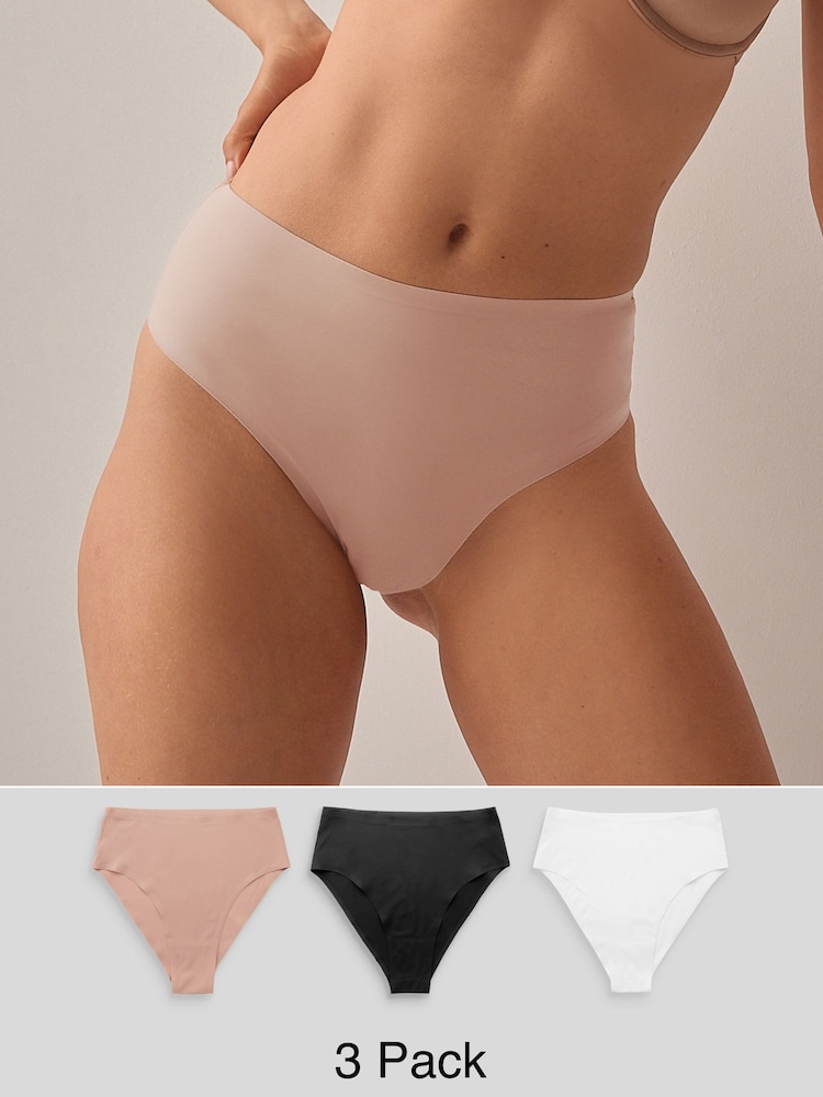 črna/bela/Praline kožna barva - brez vidnega roba Comfort Knickers 3 Pack - Slika 1 iz 10 črna/bela/Praline kožna barva - brez vidnega roba Comfort Knickers 3 Pack - Slika 1 iz 10
