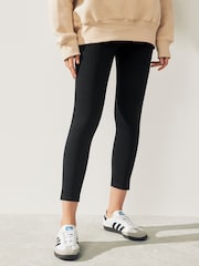 Schwarz - Cropped Leggings aus Denim-Jersey - Image 1 of 6