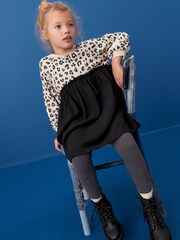 Neutral Animal Sweat Dress and Legging Set (3-16yrs) - Image 1 of 7