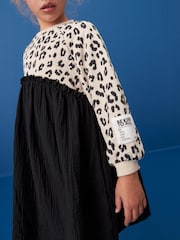 Neutral Animal Sweat Dress and Legging Set (3-16yrs) - Image 4 of 7
