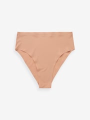 Black/Praline Nude/Chocolate Nude High Rise High Leg No VPL Comfort Knickers 3 Pack - Image 4 of 5