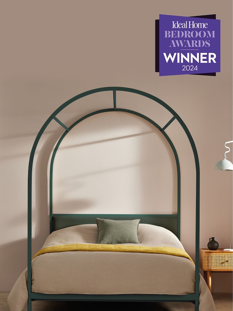 MADE.COM Green Romy Four Poster Bed - Image 1 of 2