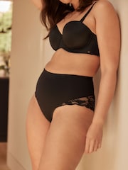 Black Shaping Seamless Lace Back Knickers - Image 3 of 6