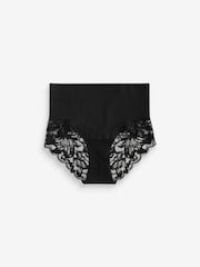 Black Shaping Seamless Lace Back Knickers - Image 5 of 6