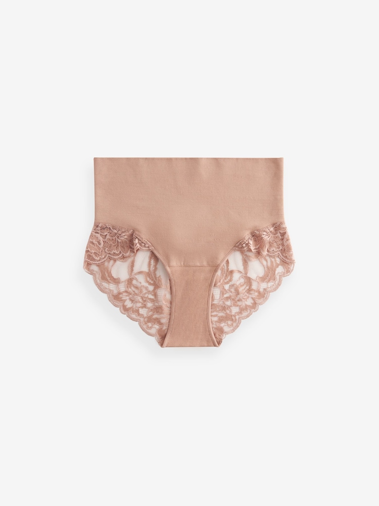 Praline Nude Shaping Seamless Lace Back Knickers - Image 6 of 6
