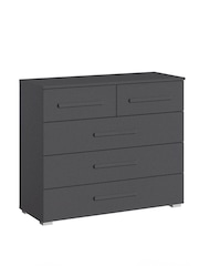Rauch Metallic Grey Amodi 5 Chest of Drawers - Image 2 of 3