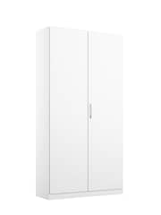 Rauch Alpine White Cameron Wood Semi Fitted Double Wardrobe - Image 2 of 4