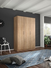 Rauch Sonoma Oak Cameron Wood Semi Fitted Triple Wardrobe - Image 1 of 3