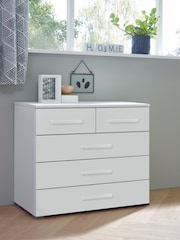 Rauch Alpine White Amodi 5 Chest of Drawers - Image 1 of 3