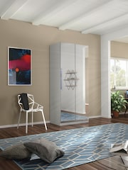 Rauch Silk Grey Cameron Mirror Semi Fitted Double Wardrobe - Image 1 of 4