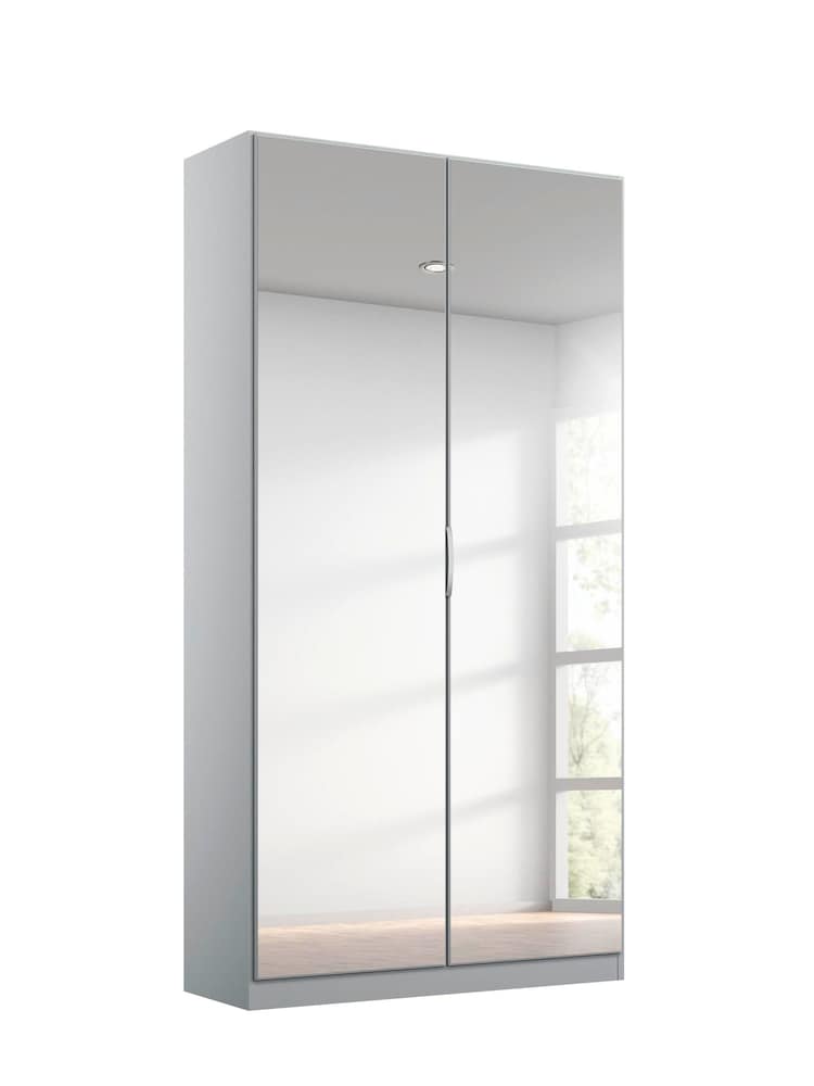 Rauch Silk Grey Cameron Mirror Semi Fitted Double Wardrobe - Image 2 of 4
