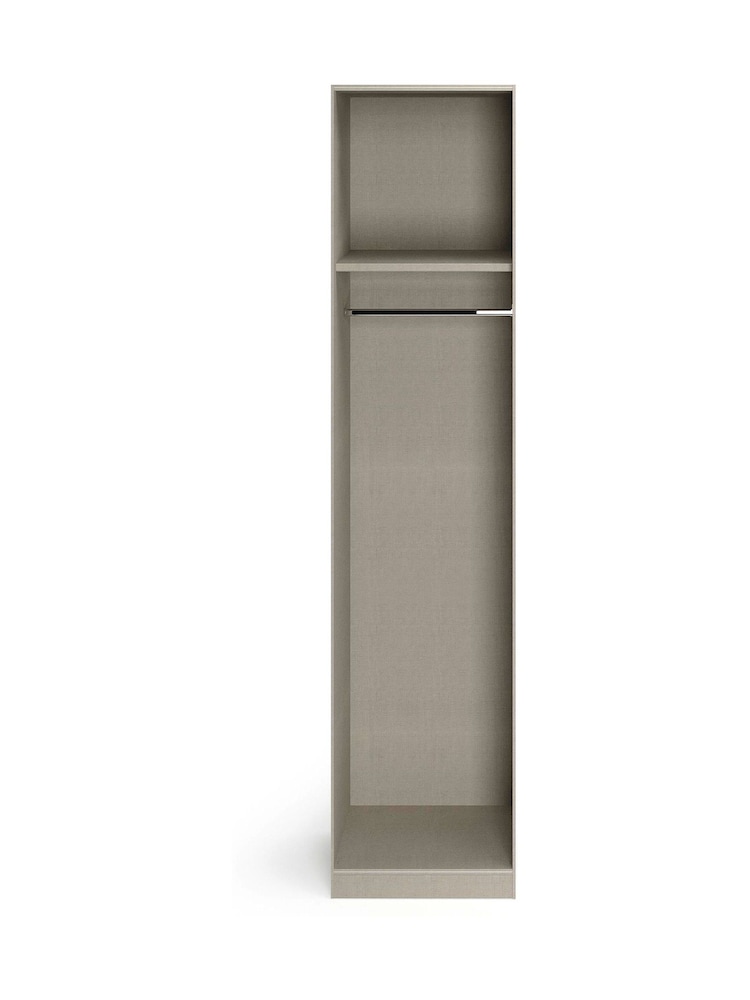 Rauch Metallic Grey Cameron Wood and Mirror Semi Fitted Double Wardrobe - Image 4 of 4