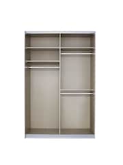 Rauch Textile Metal Wardrobe Accessories 136cm  2 Shelves Hang Rail Soft Close - Image 1 of 1
